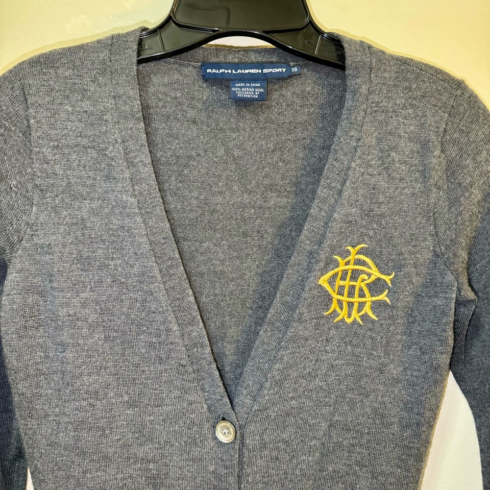 Ralph Lauren Sport Merino Wool Sweater Cardigans XS - Picture 3 of 7